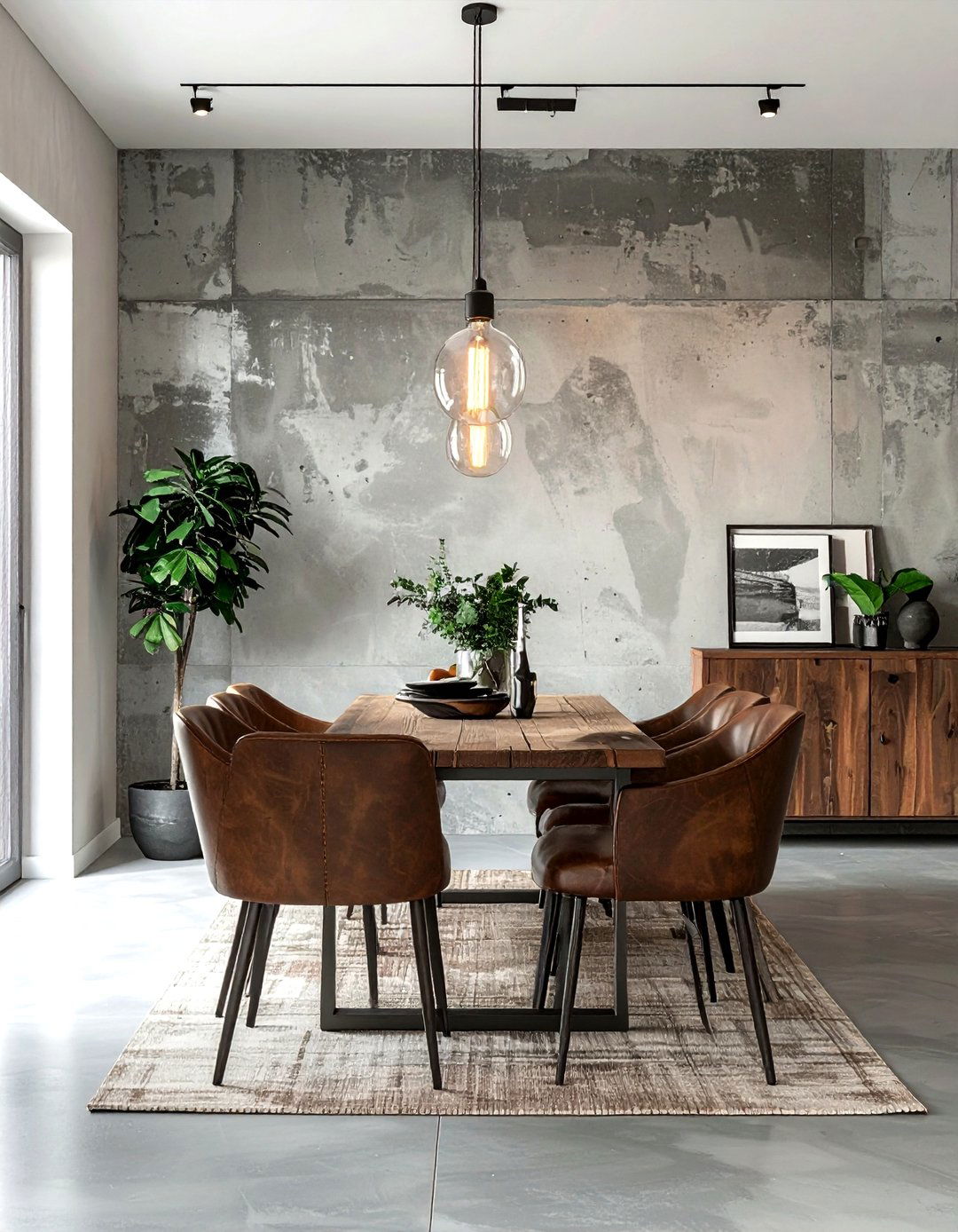 Taupe Concrete Look - 30 subtle wallpaper ideas