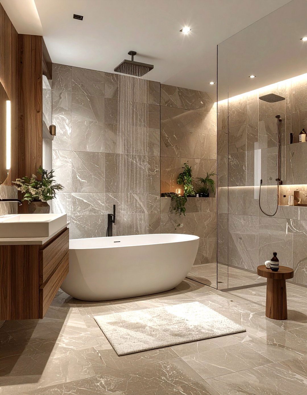 Taupe Contemporary Bathroom - 30 taupe decor ideas