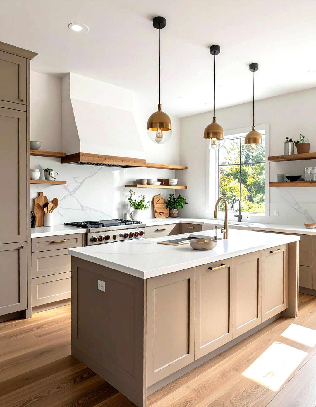 Taupe Kitchen Cabinets - 30 kitchen paint ideas