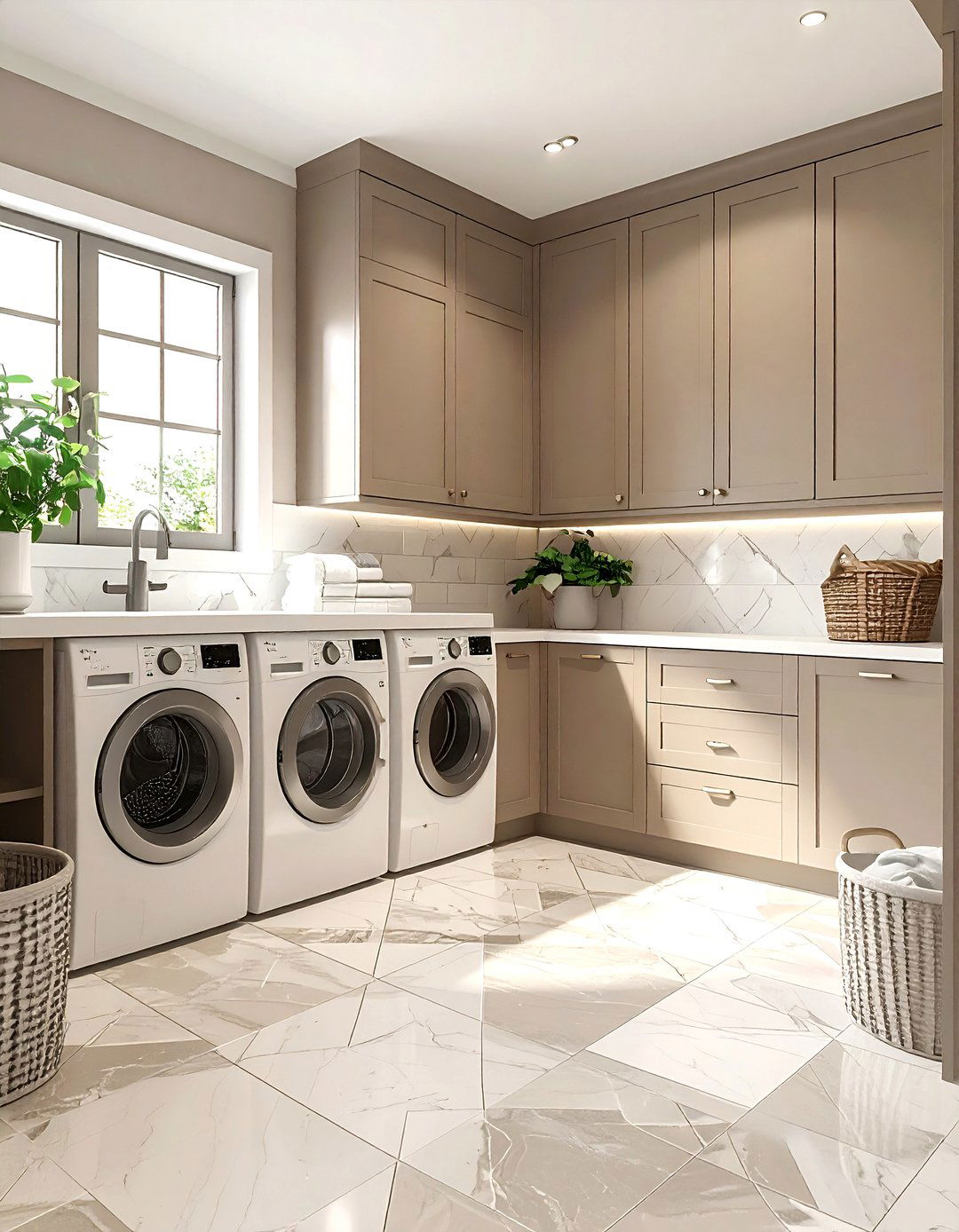 Taupe Laundry Room - 30 taupe decor ideas