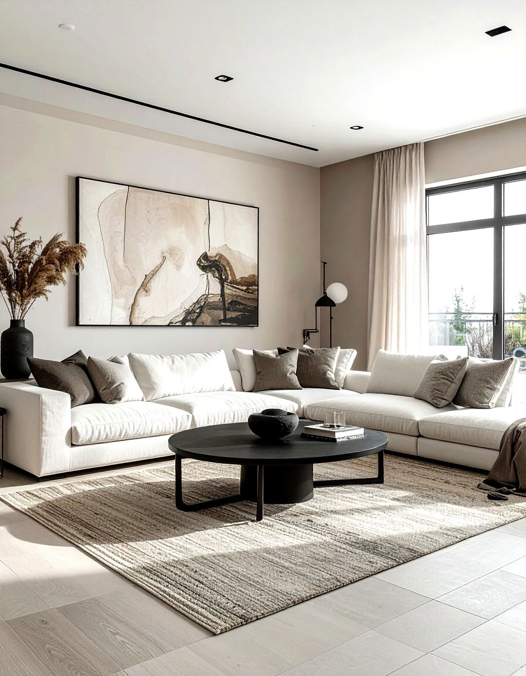 Taupe Living Room - 30 living room paint color ideas