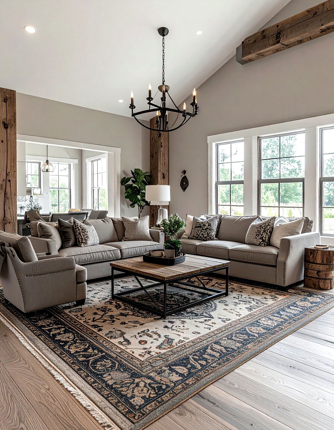 Taupe Modern Farmhouse Living Room - 30 taupe decor ideas