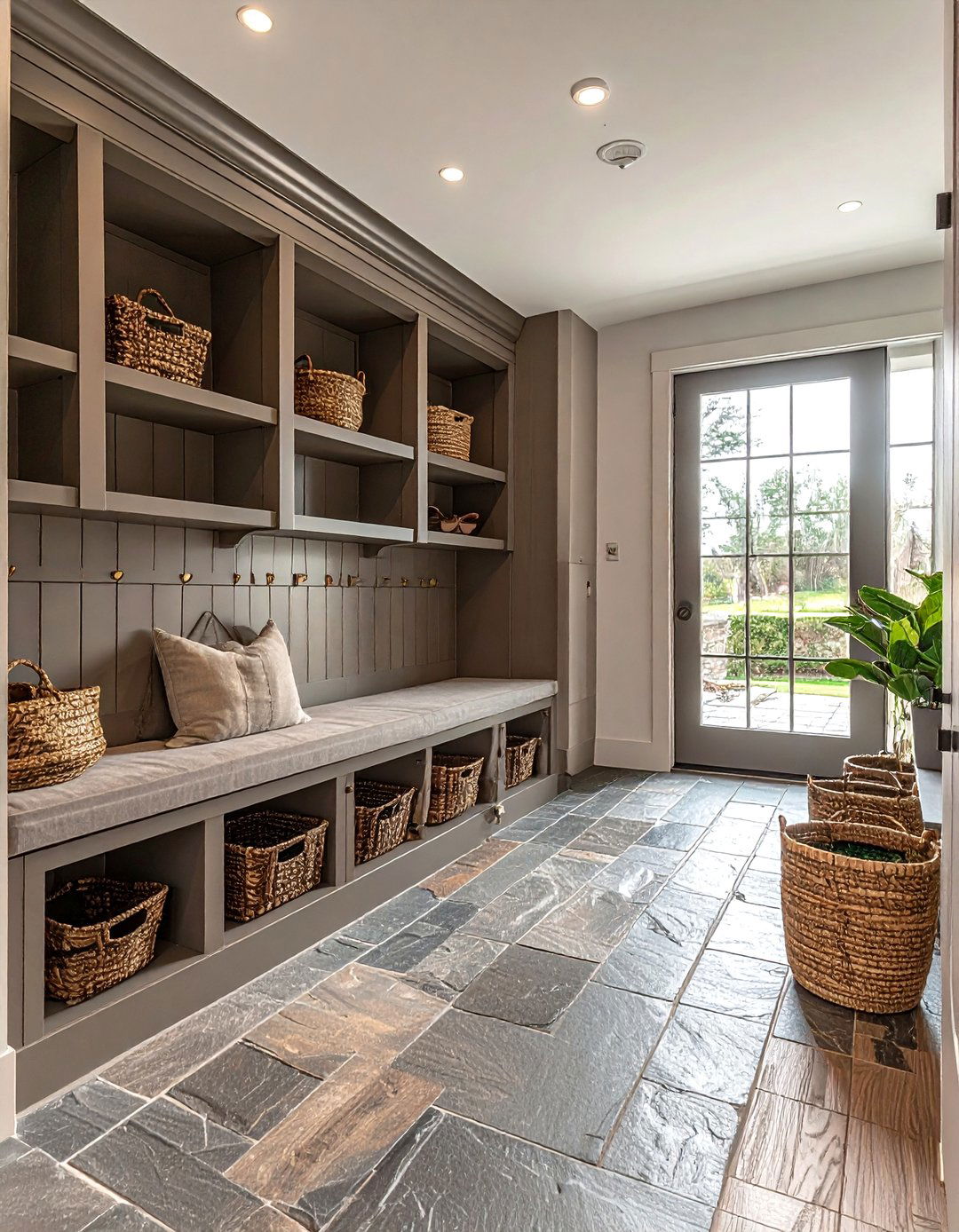 Taupe Mudroom - 30 taupe decor ideas