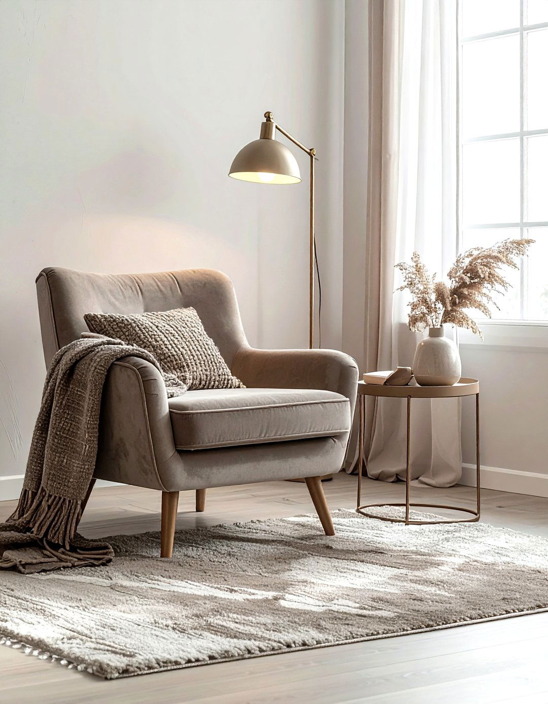 Taupe Reading Nook - 30 taupe decor ideas