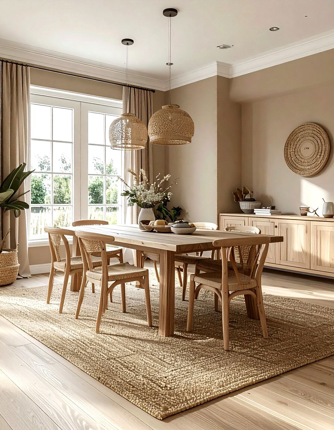 Taupe and beige dining room - 30 taupe dining room color schemes