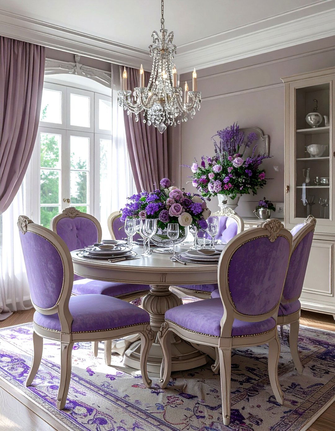 Taupe and lavender dining room - 30 taupe dining room color schemes