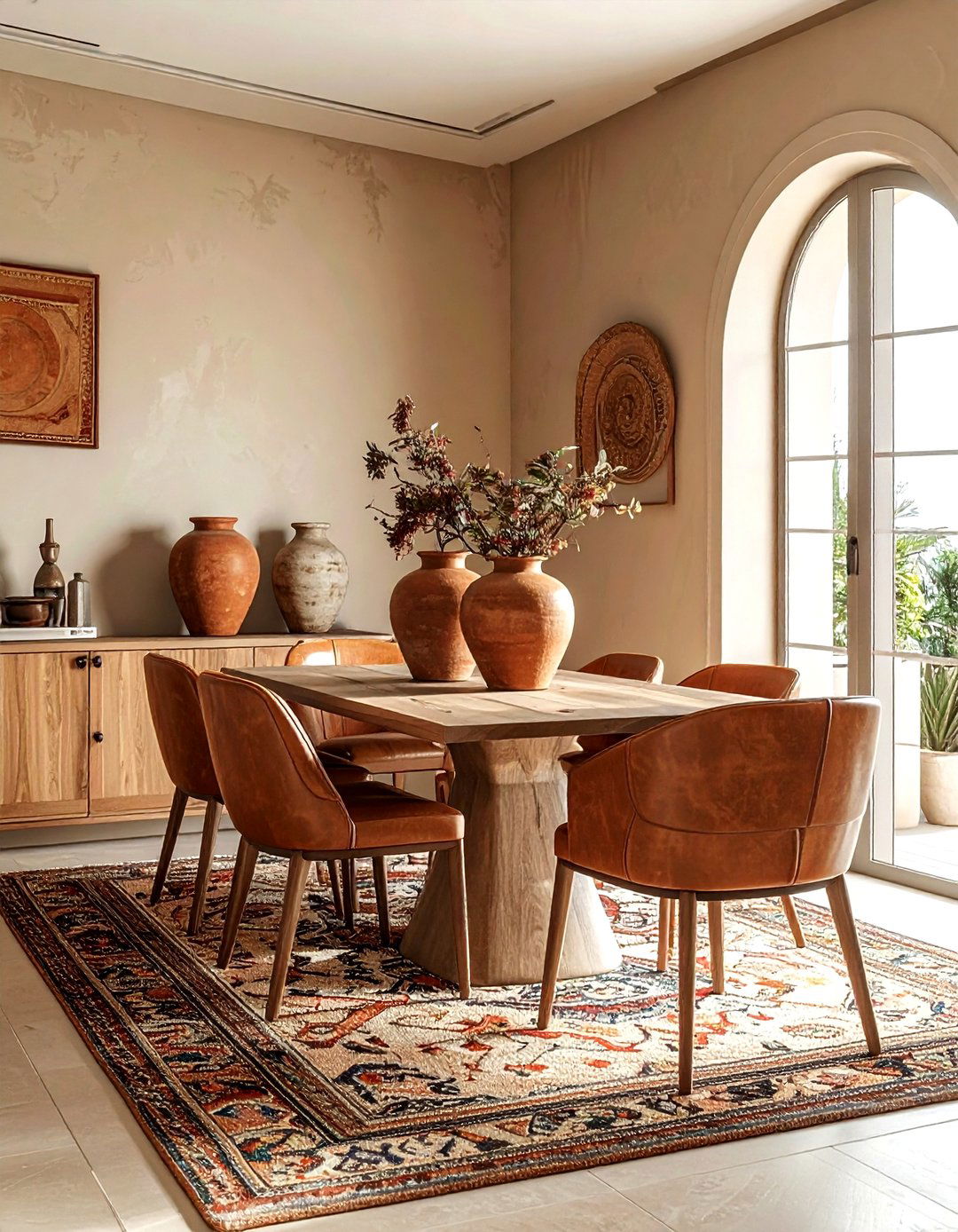 Taupe and terracotta dining room - 30 taupe dining room color schemes