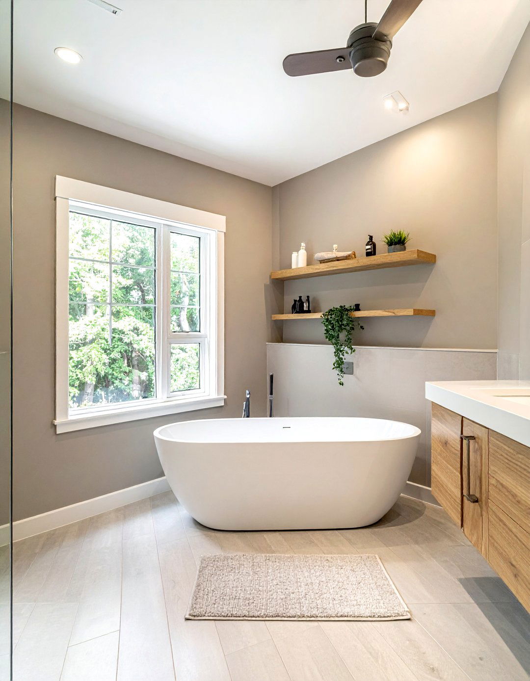 Taupe bathroom walls - 30 earthy tone bathroom ideas