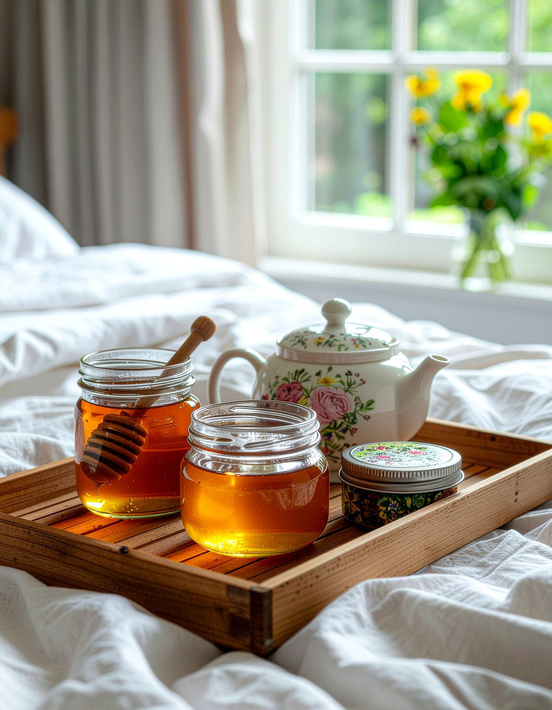 Tea Station Tray - 30 kitchen tray styling ideas