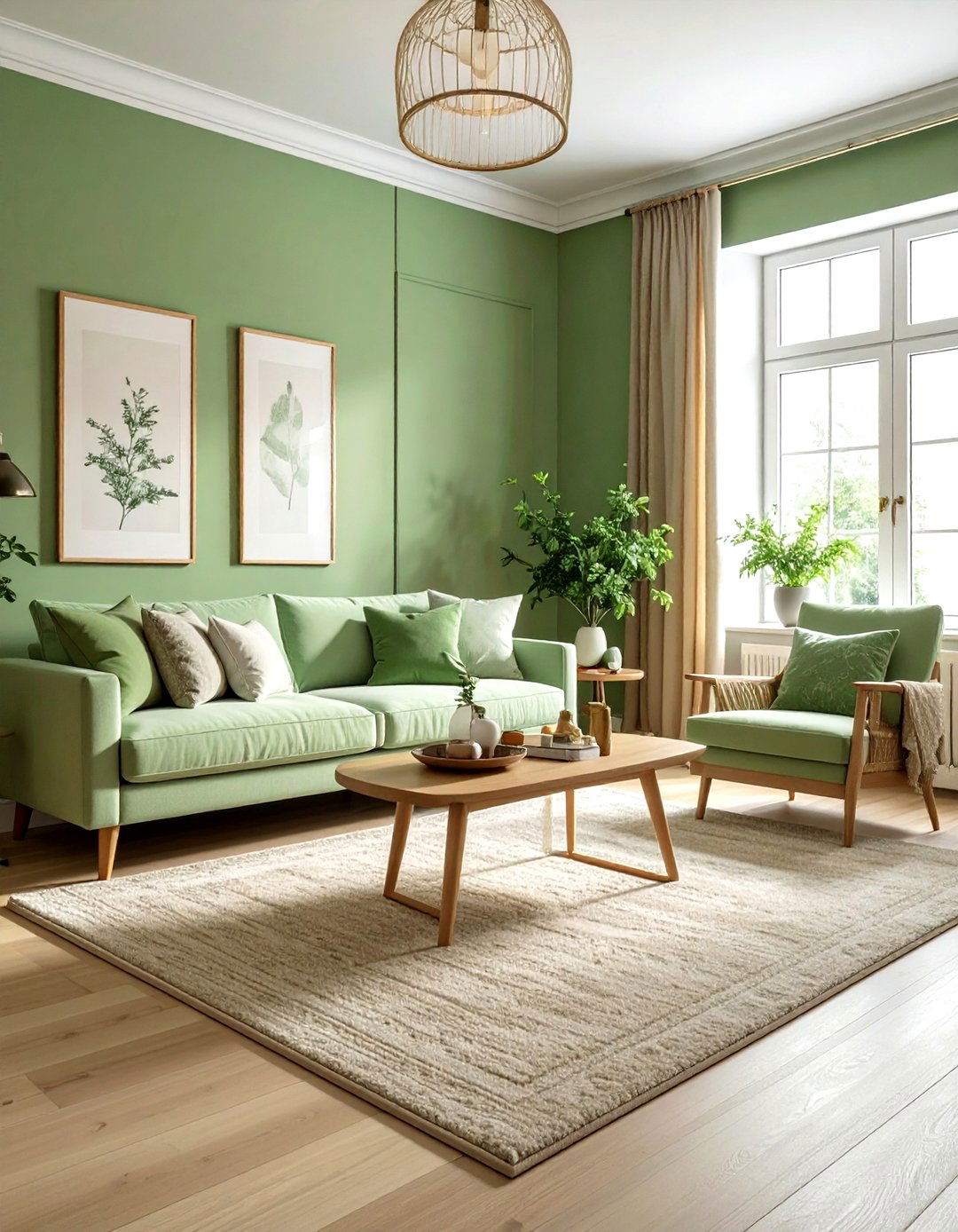 30 Minimalist Green Living Room Ideas for Fresh Interiors