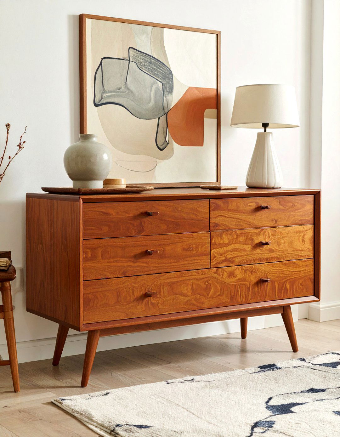 Teak Bedroom Dresser - 30 mid-century modern bedroom ideas