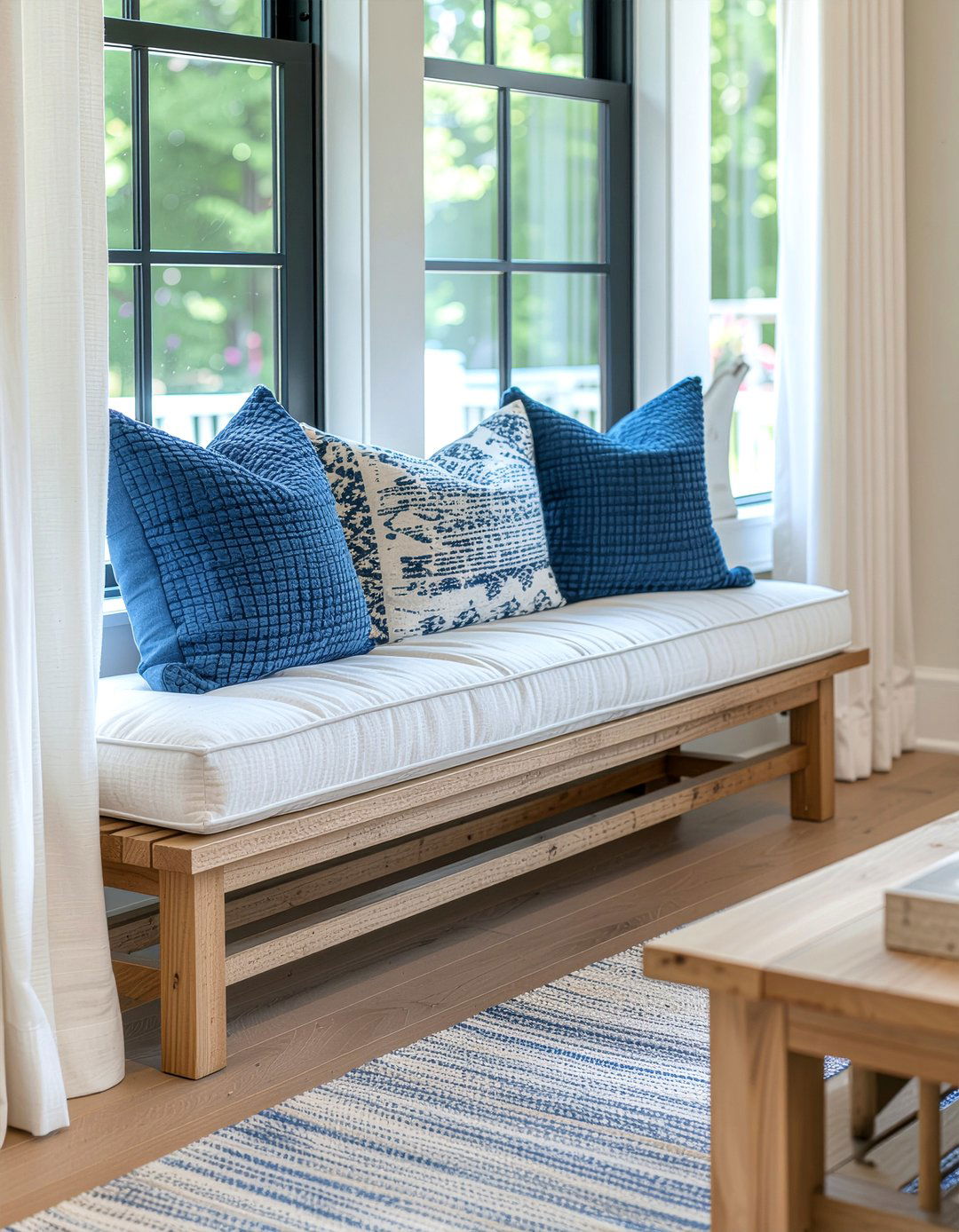 Teak Bench - 30 living room teak furniture ideas