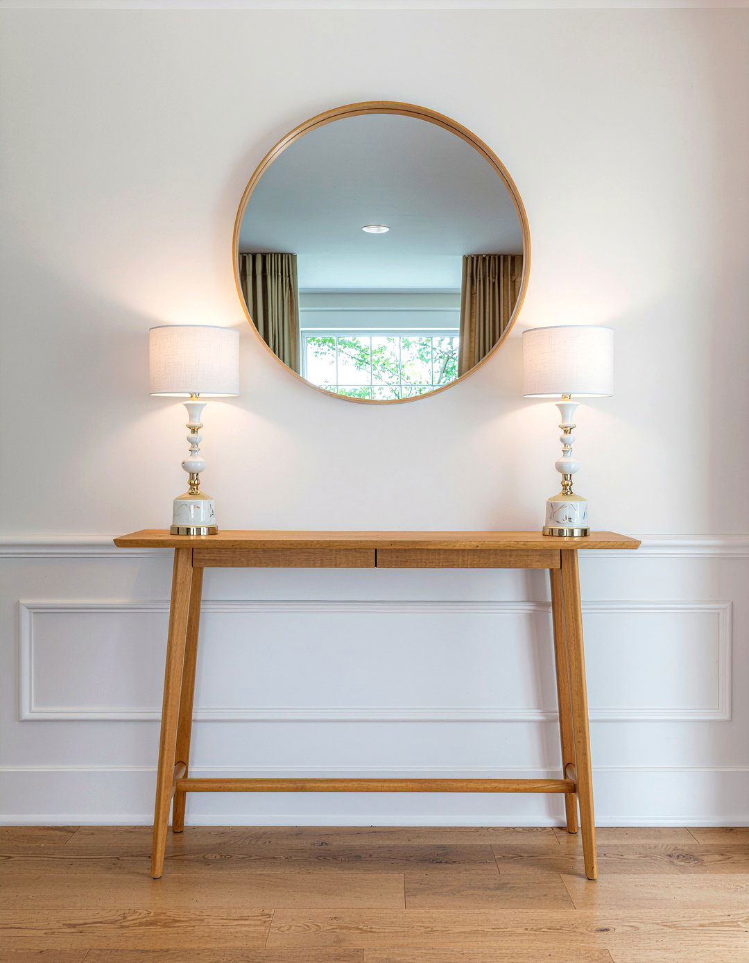 Teak Console Table - 30 living room teak furniture ideas