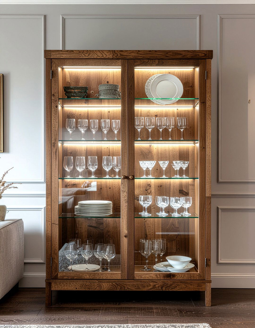 Teak Display Cabinet - 30 living room teak furniture ideas