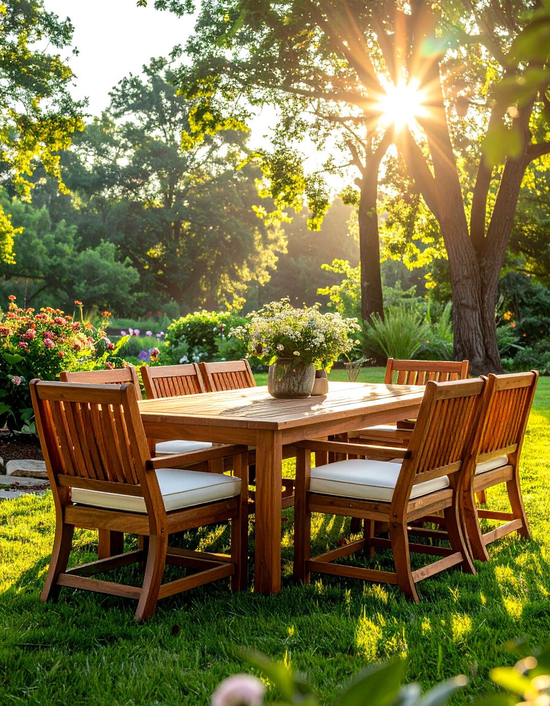Teak Outdoor Dining Set - 30 outdoor dining furniture ideas