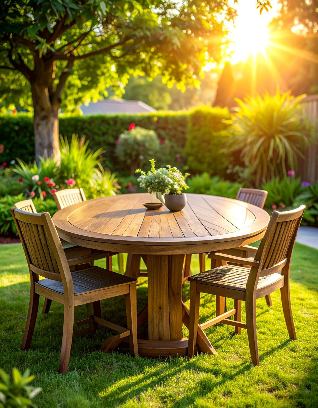Teak Outdoor Oval Table - 30 oval dining table ideas