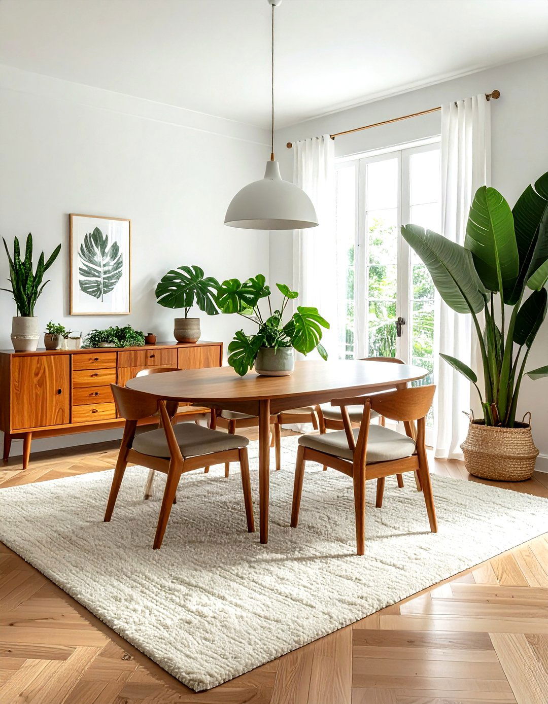 Teak Sideboard Dining Room - 30 mid-century buffet dining room ideas