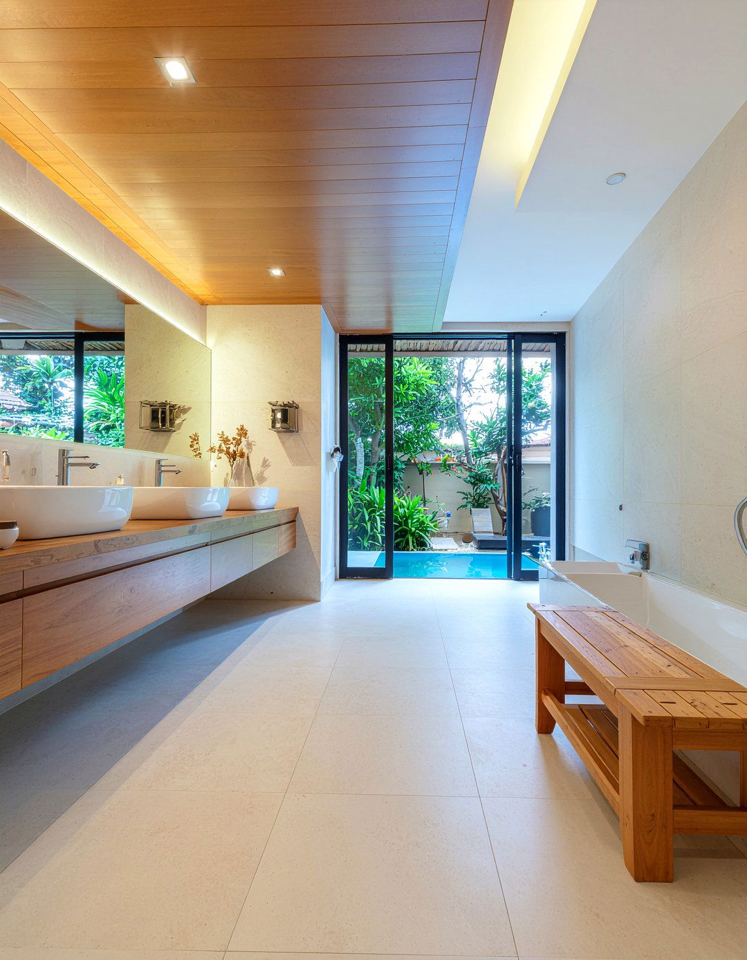 Teak Wood Bathroom Furniture - 30 resort bathroom ideas