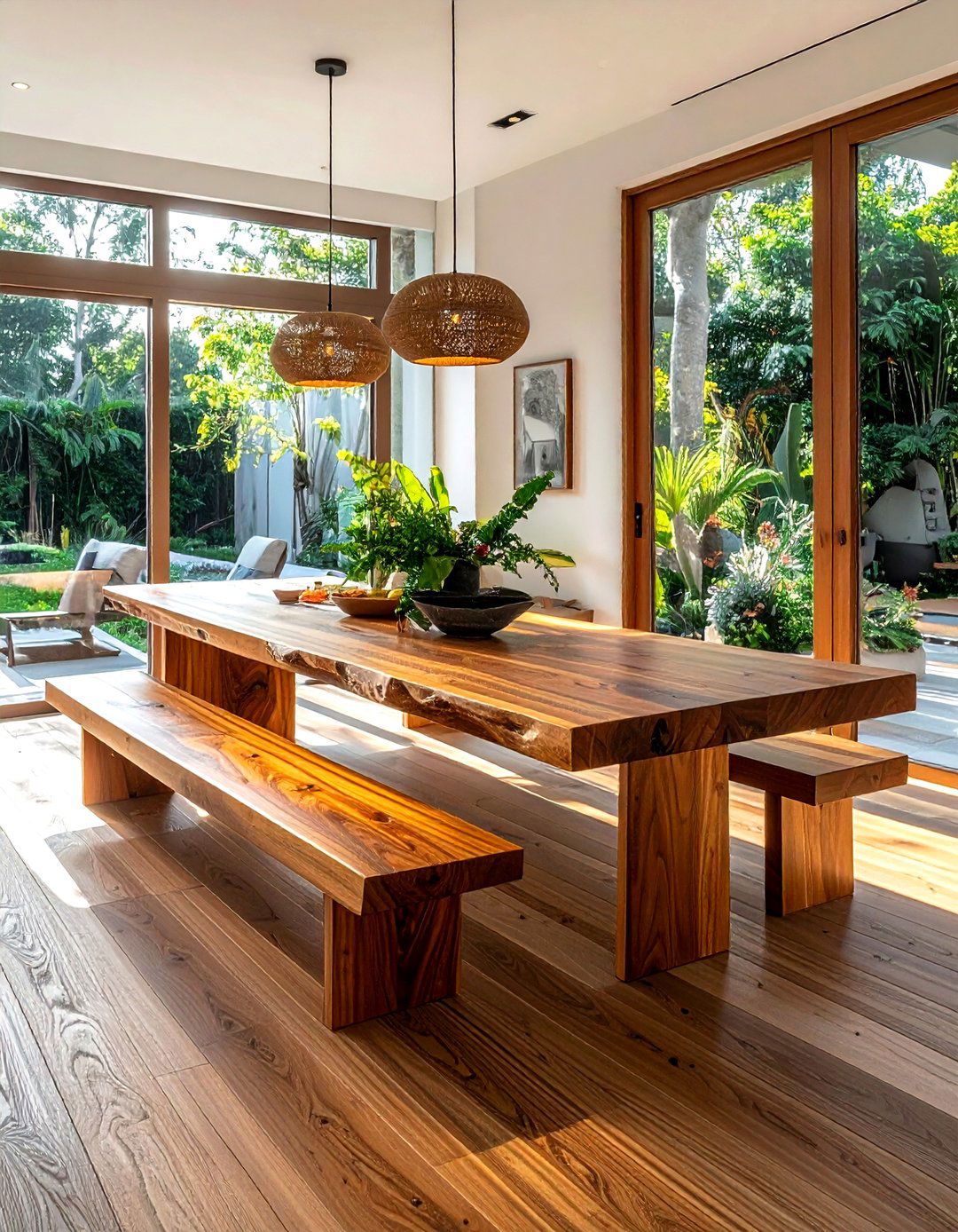 Teak Wood Dining - 30 Indonesian dining room ideas