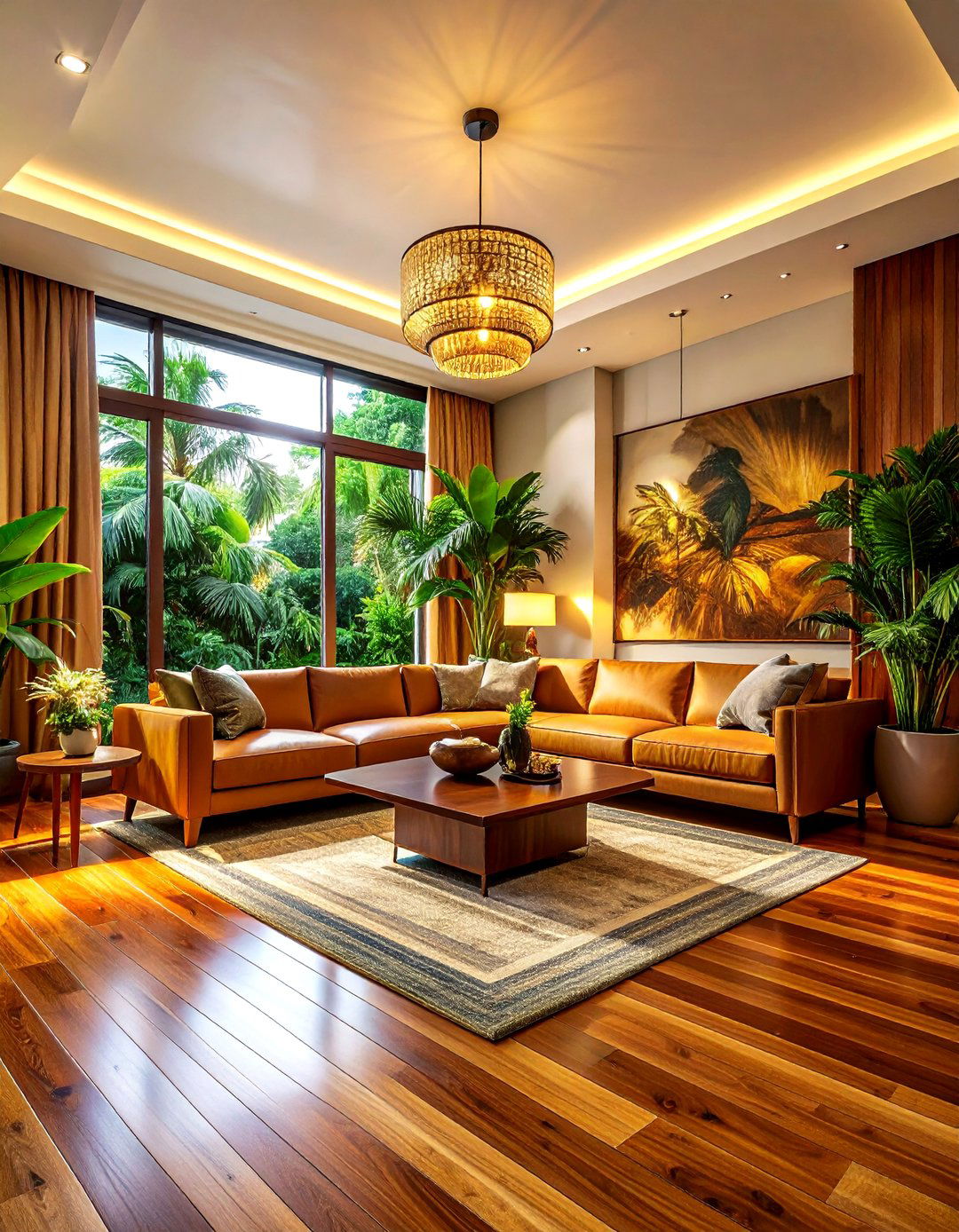 Teak Wood Flooring - 30 living room hardwood floors
