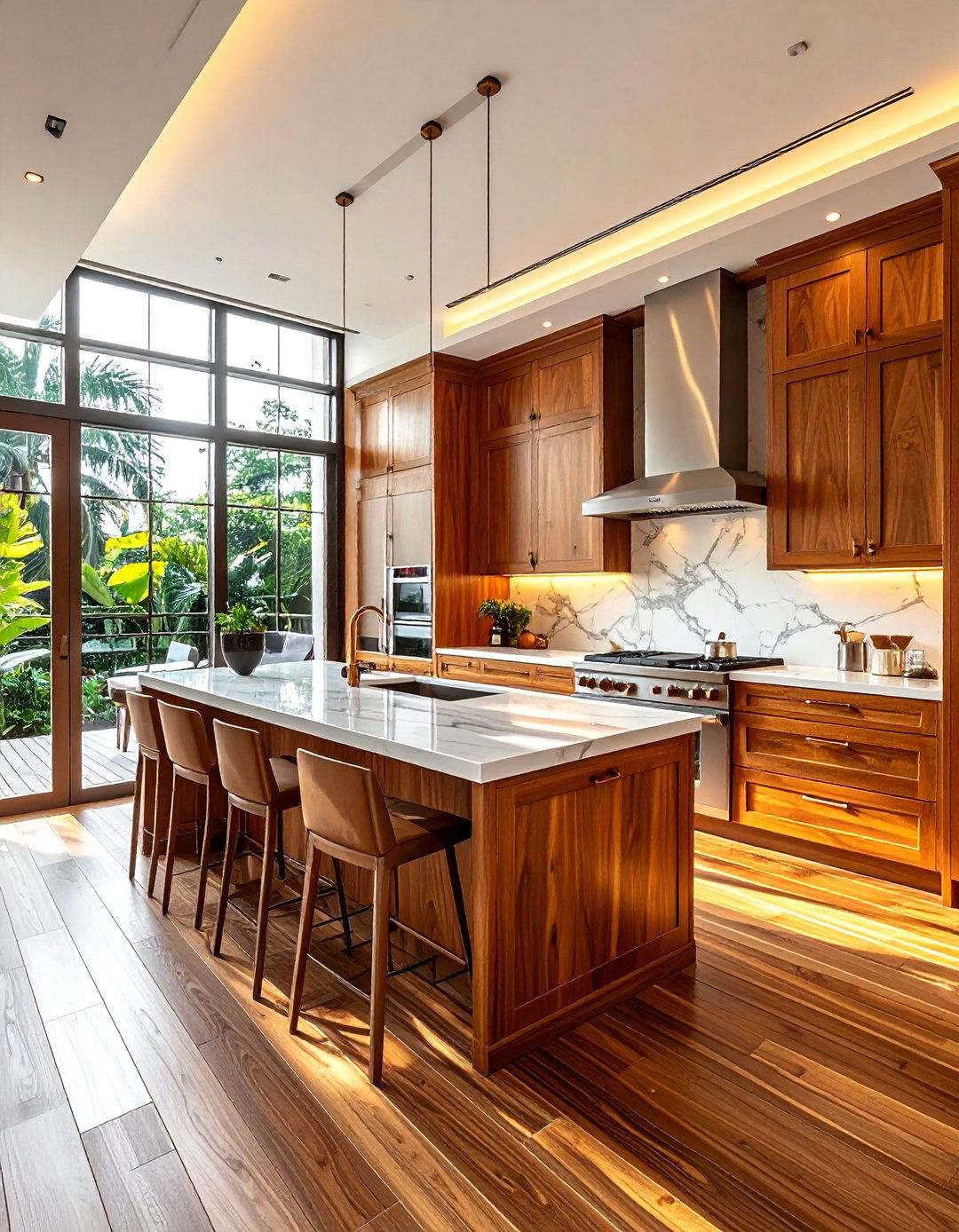 Teak Wood Kitchen - 30 wood kitchen ideas