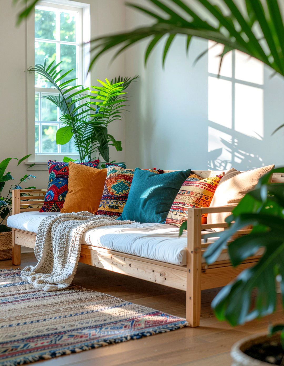 Teak daybed - 30 bedroom teak furniture ideas