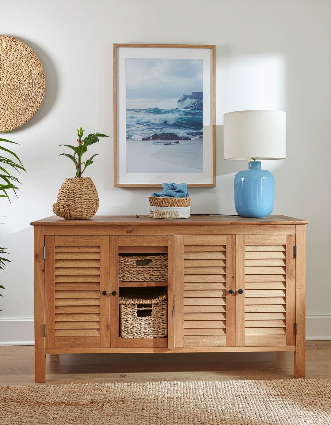 Teak louvered cabinet - 30 bedroom teak furniture ideas