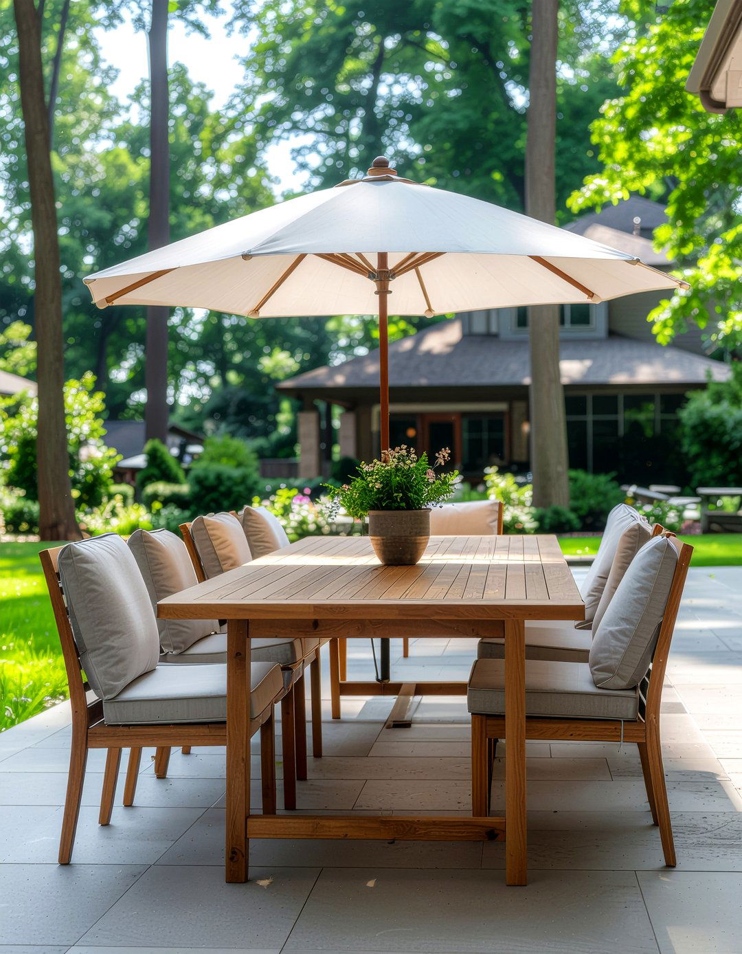 Teak outdoor dining - 30 everyday decor ideas