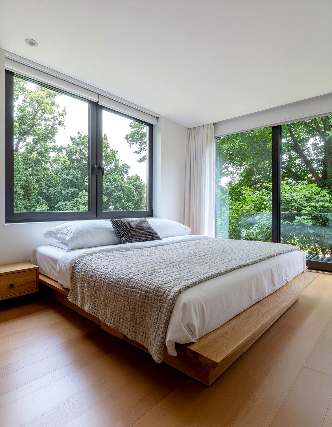 Teak platform bed - 30 bedroom teak furniture ideas