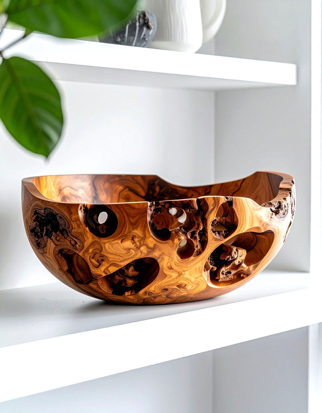 Teak root bowl - 30 decorative bowl ideas