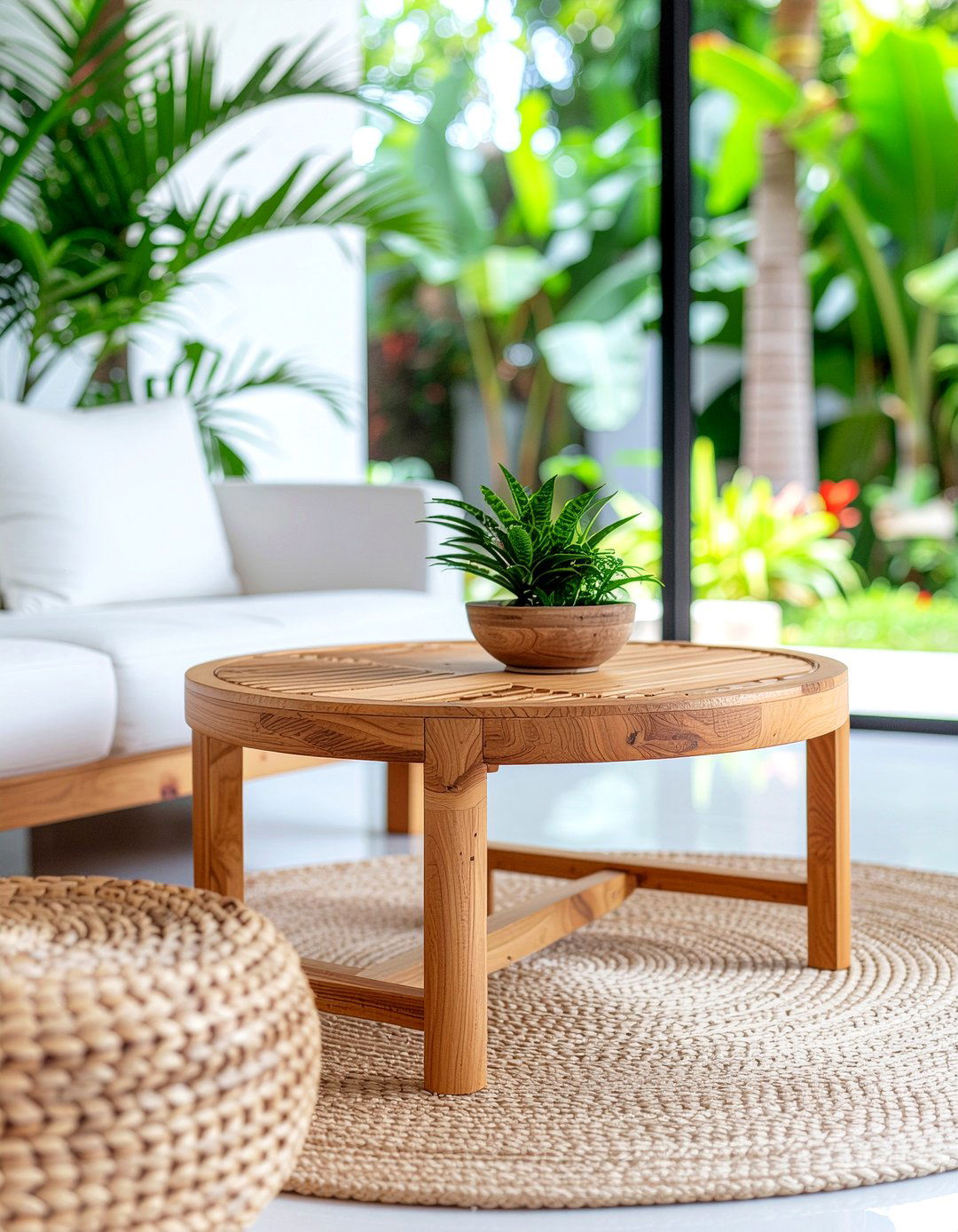 Teak round coffee table - 30 living room round coffee tables
