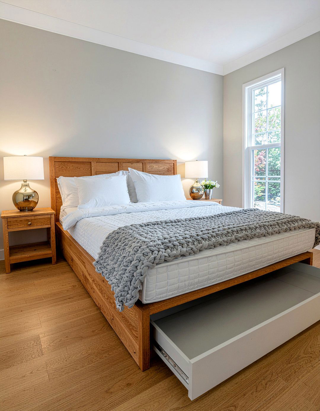 Teak storage bed - 30 bedroom teak furniture ideas