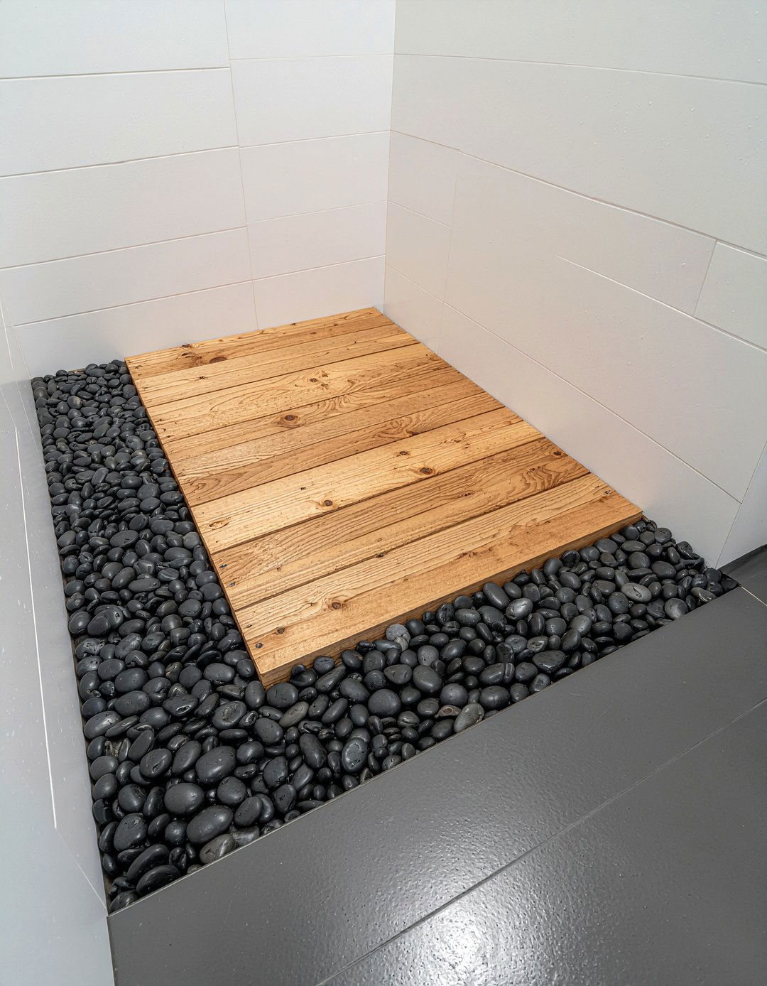 Teak wood shower floor - 30 master bath remodel ideas