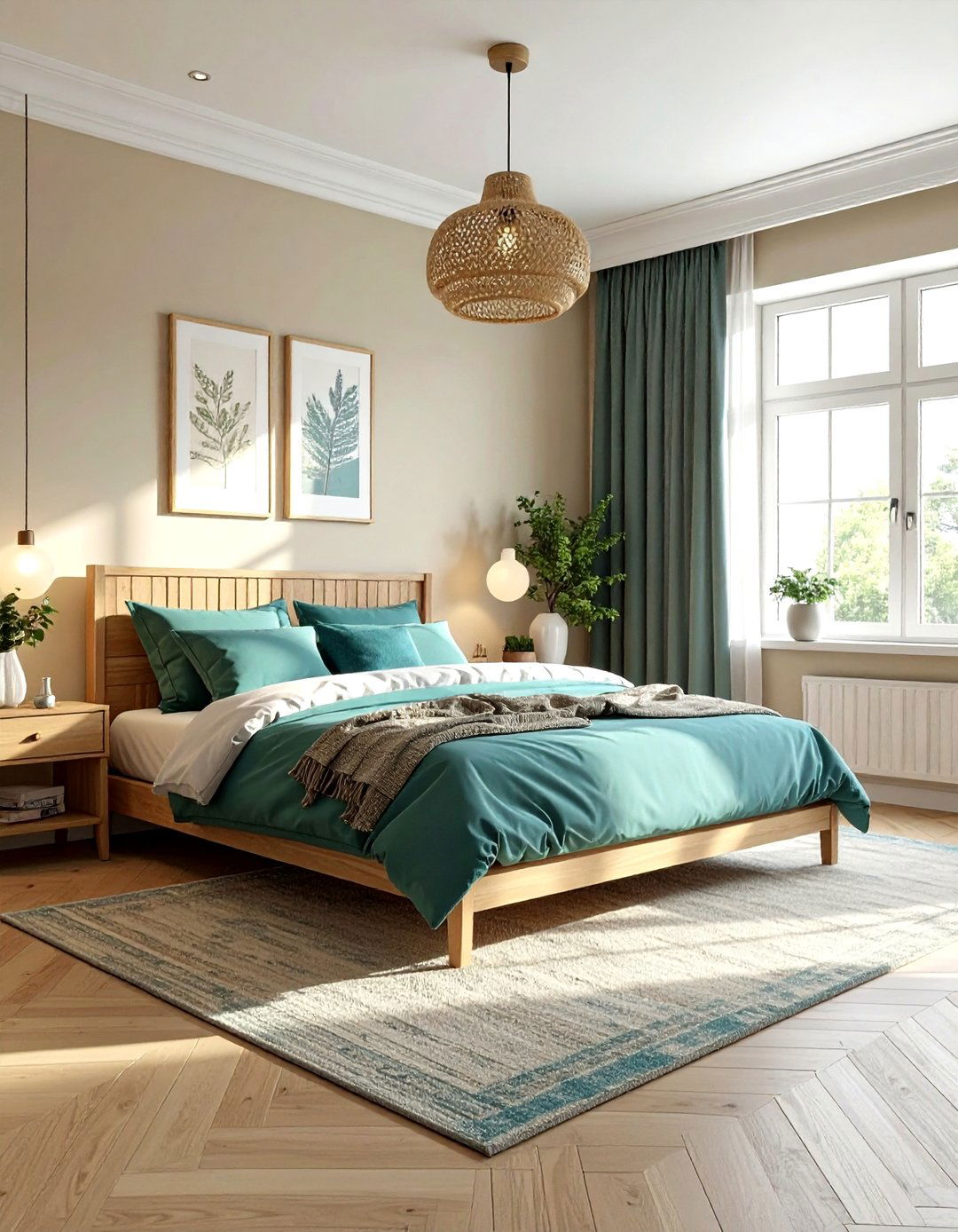Teal And Beige Bedroom - 30 teal bedroom ideas