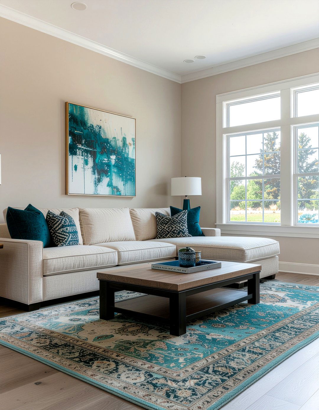 Teal And Beige Living Room - 30 teal living room ideas