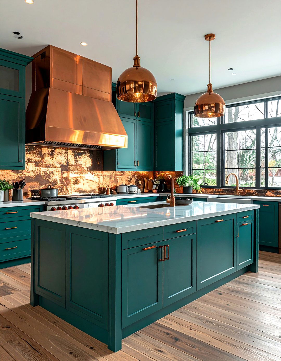 Teal And Copper Kitchen - 30 teal kitchen ideas