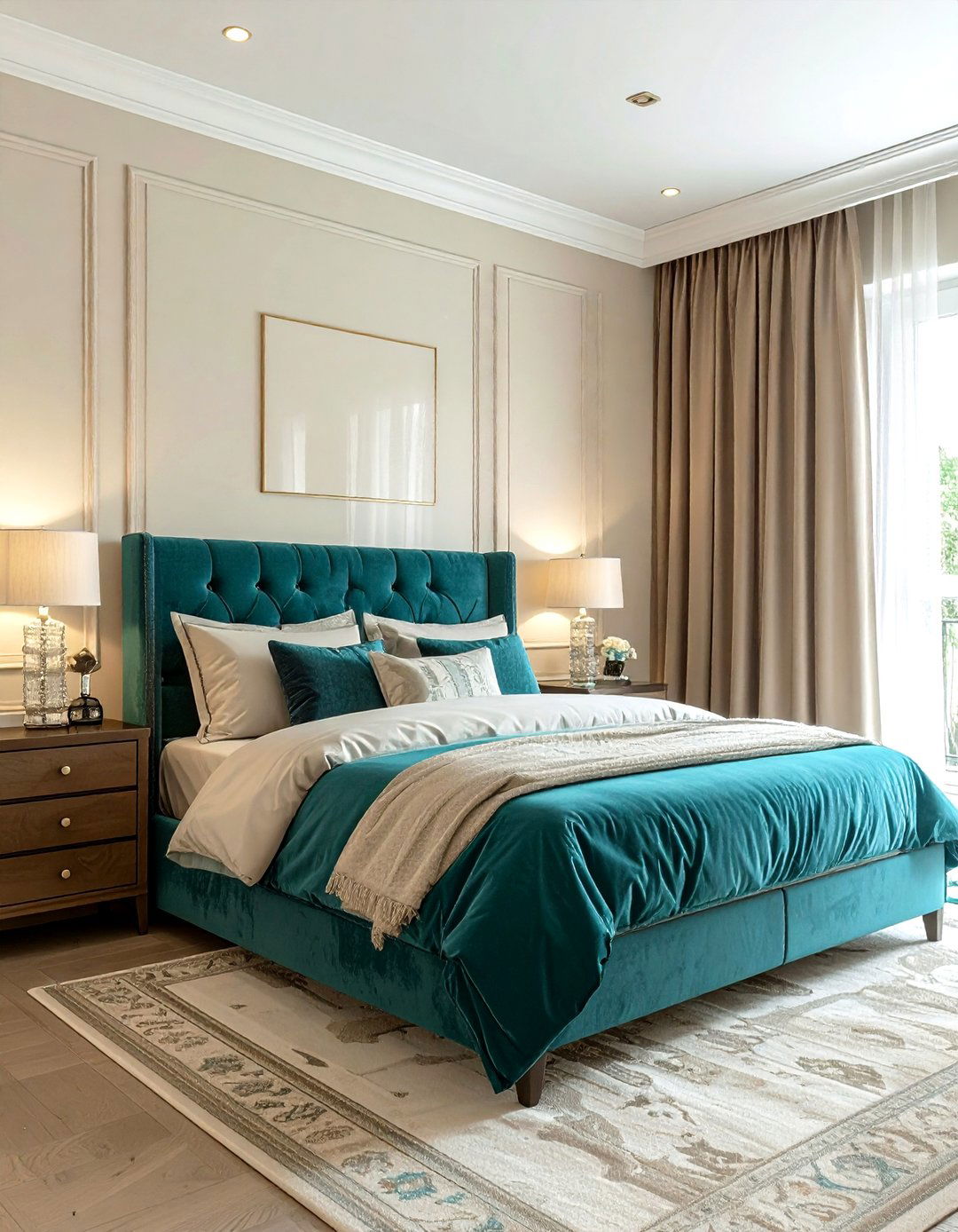 Teal And Cream Bedroom - 30 modern teal bedroom ideas