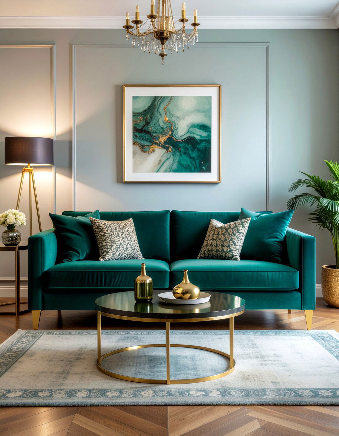 Teal And Emerald Green Living Room - 30 teal living room ideas
