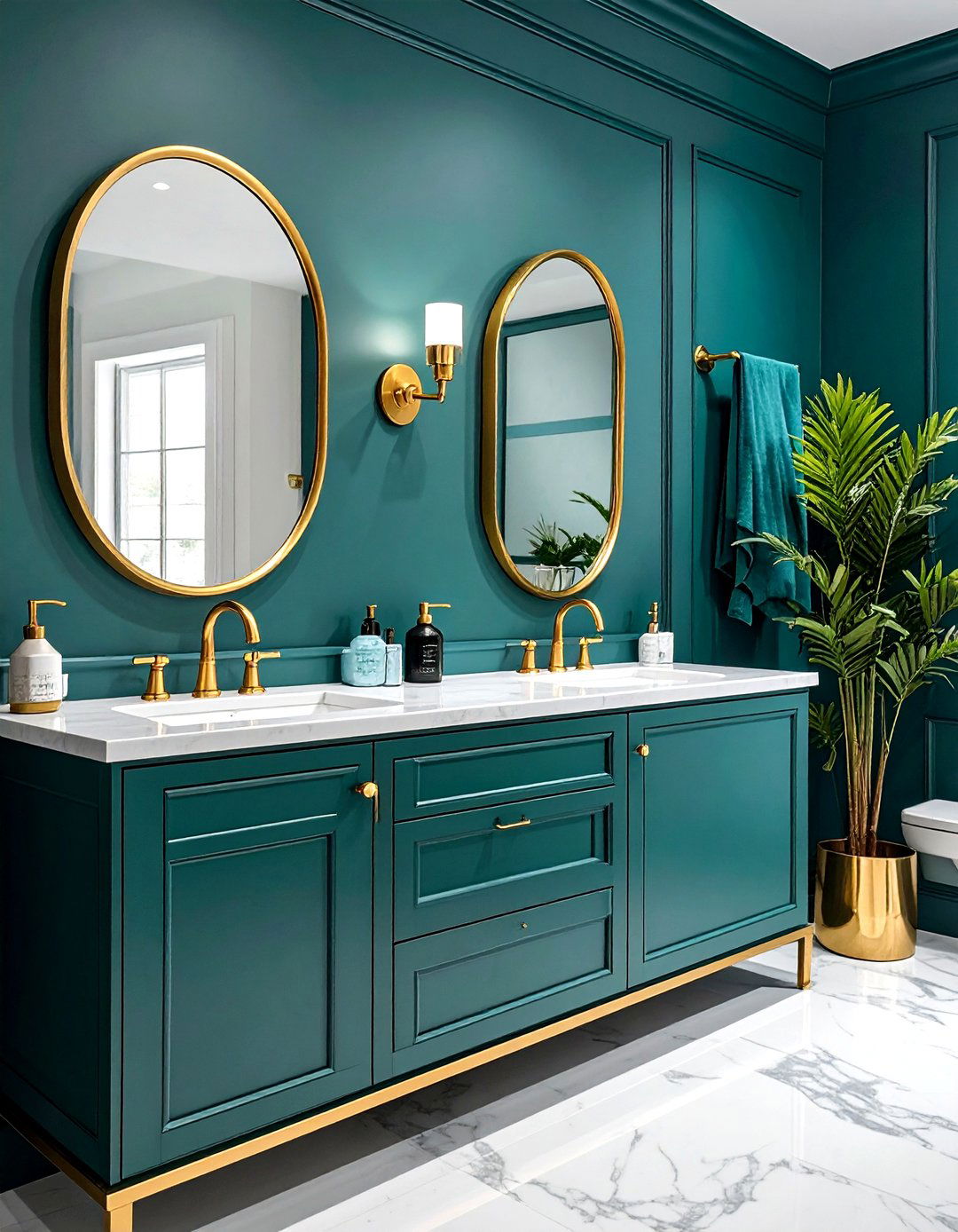 Teal And Gold Bathroom Decor - 30 teal bathroom ideas