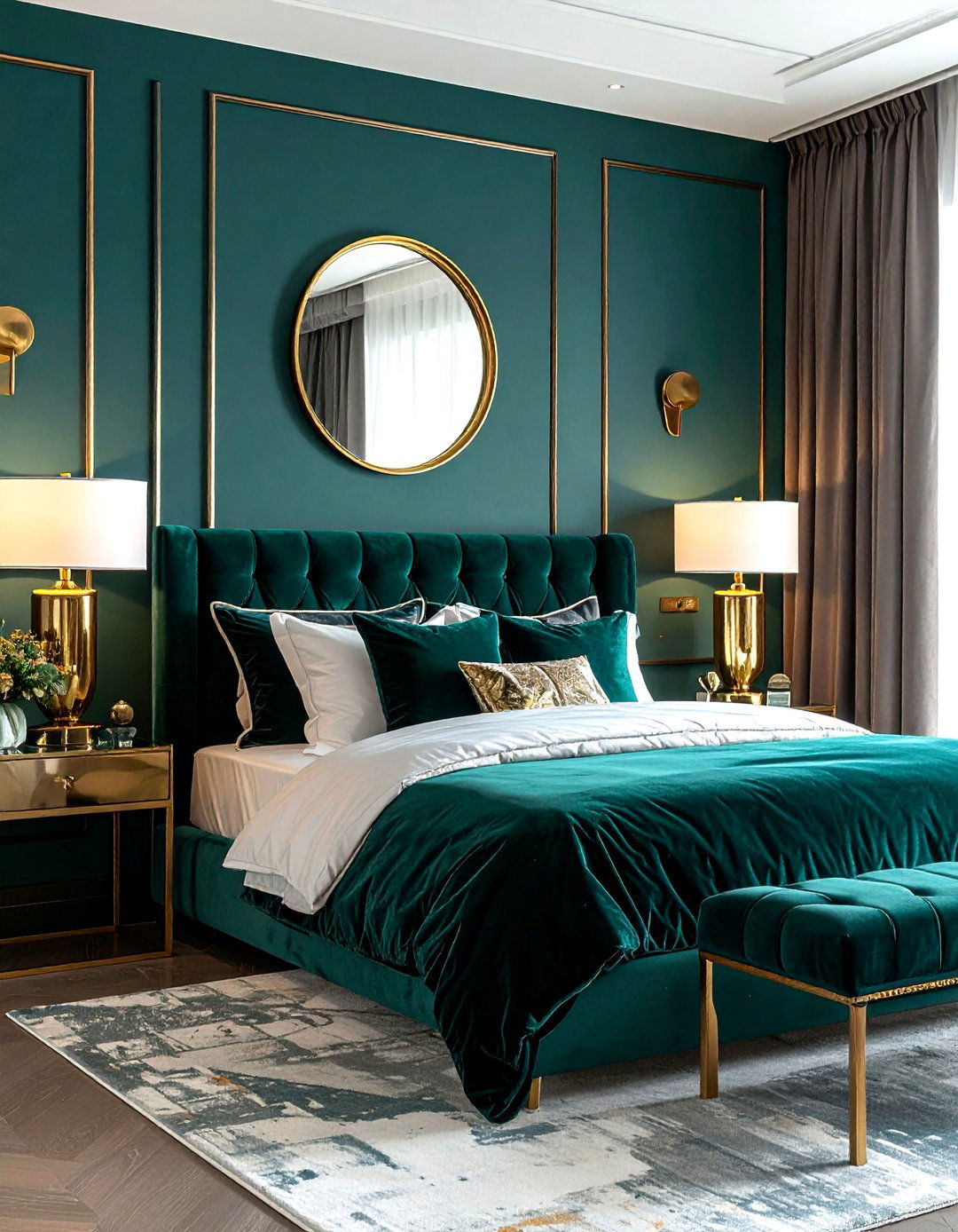 Teal And Gold Bedroom - 30 modern teal bedroom ideas