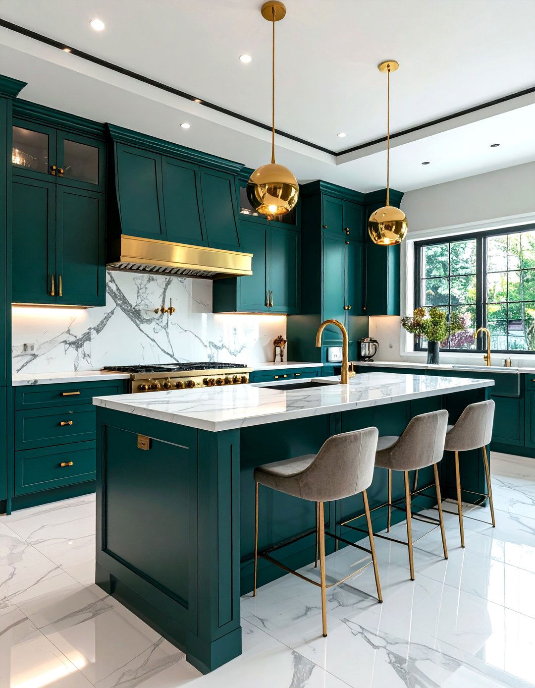 Teal And Gold Kitchen - 30 teal kitchen ideas
