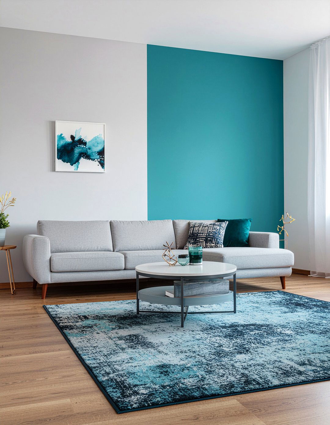 Teal And Gray Living Room - 30 teal living room ideas