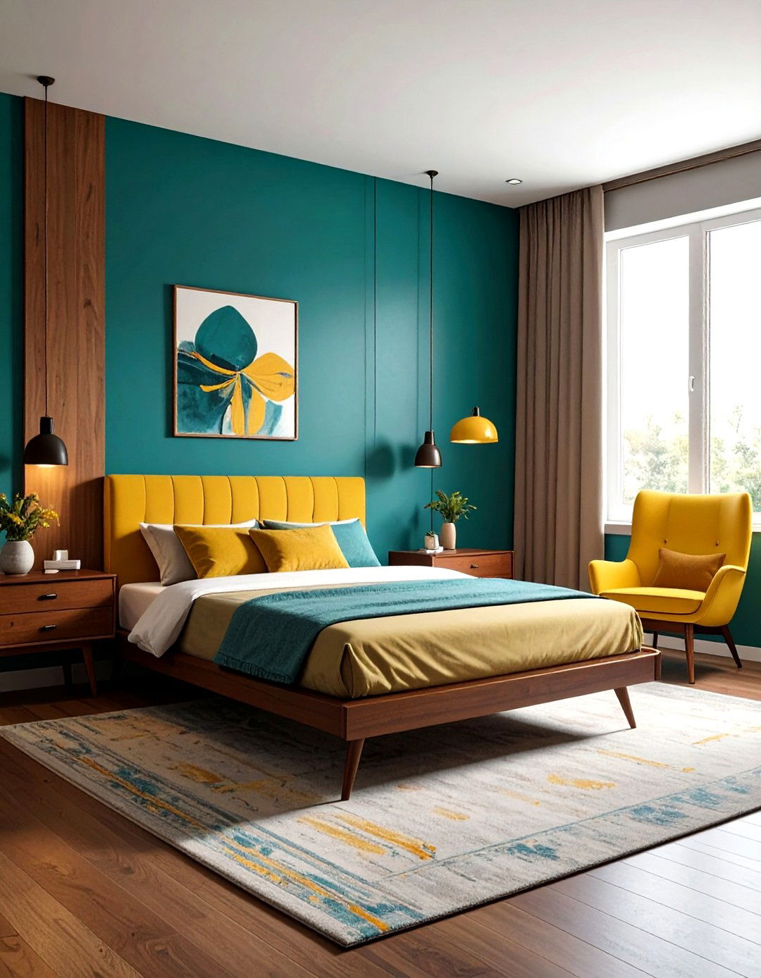 Teal And Mustard Yellow Bedroom - 30 modern teal bedroom ideas