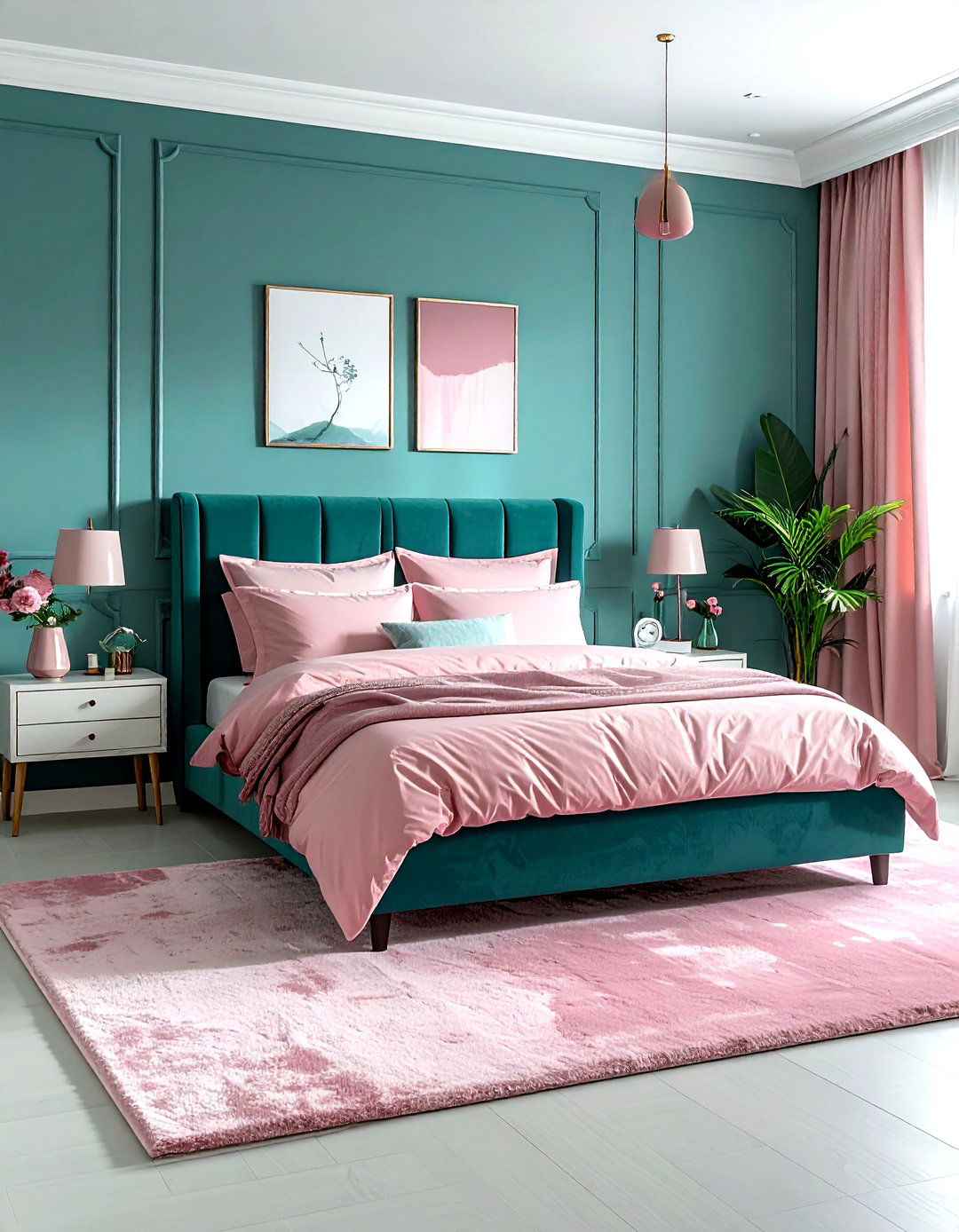Teal And Pink Bedroom - 30 modern teal bedroom ideas