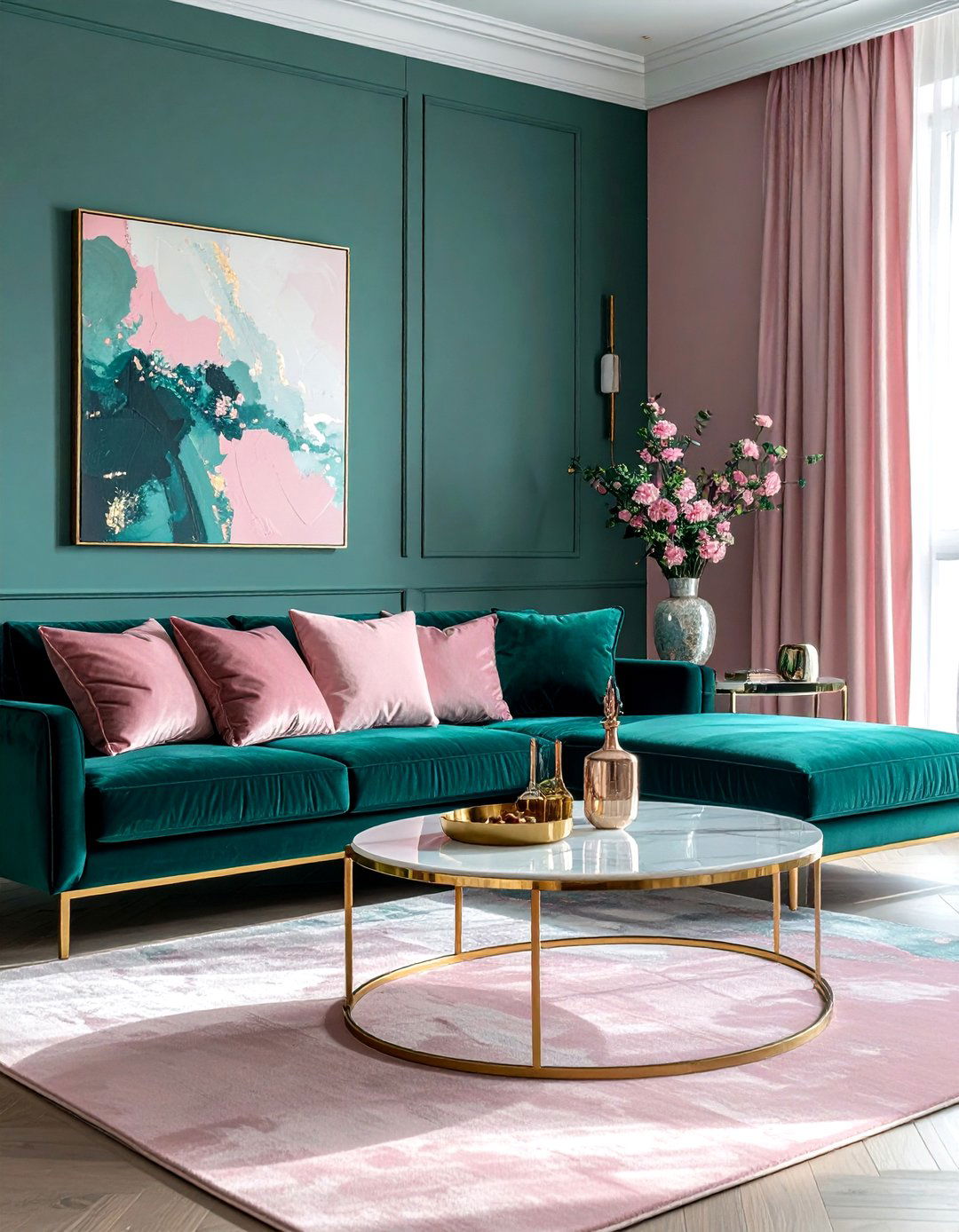 Teal And Pink Living Room - 30 contemporary teal living room ideas