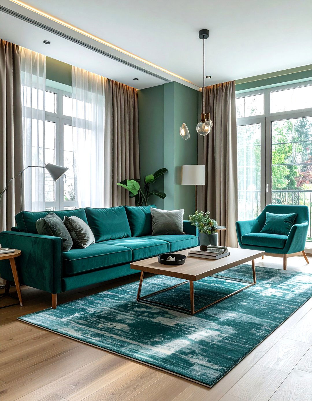 30 Vibrant Cool Teal Living Room Ideas to Energize Your Space