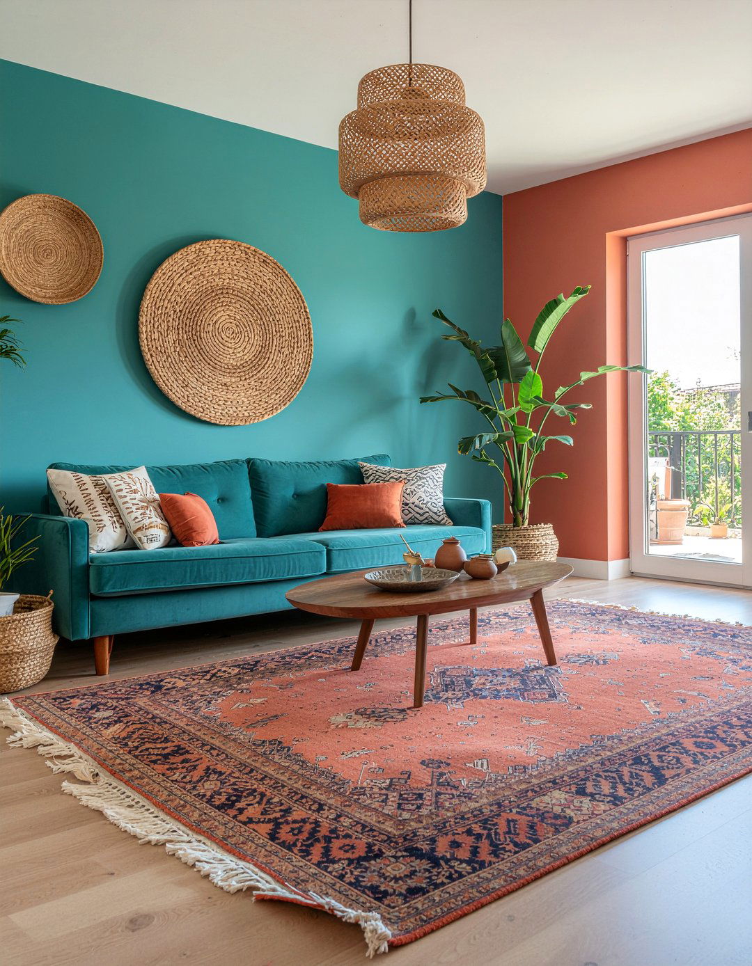 Teal And Terracotta Living Room - 30 teal living room ideas