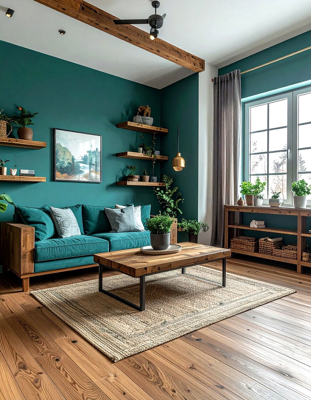 Teal And Wood Living Room - 30 contemporary teal living room ideas