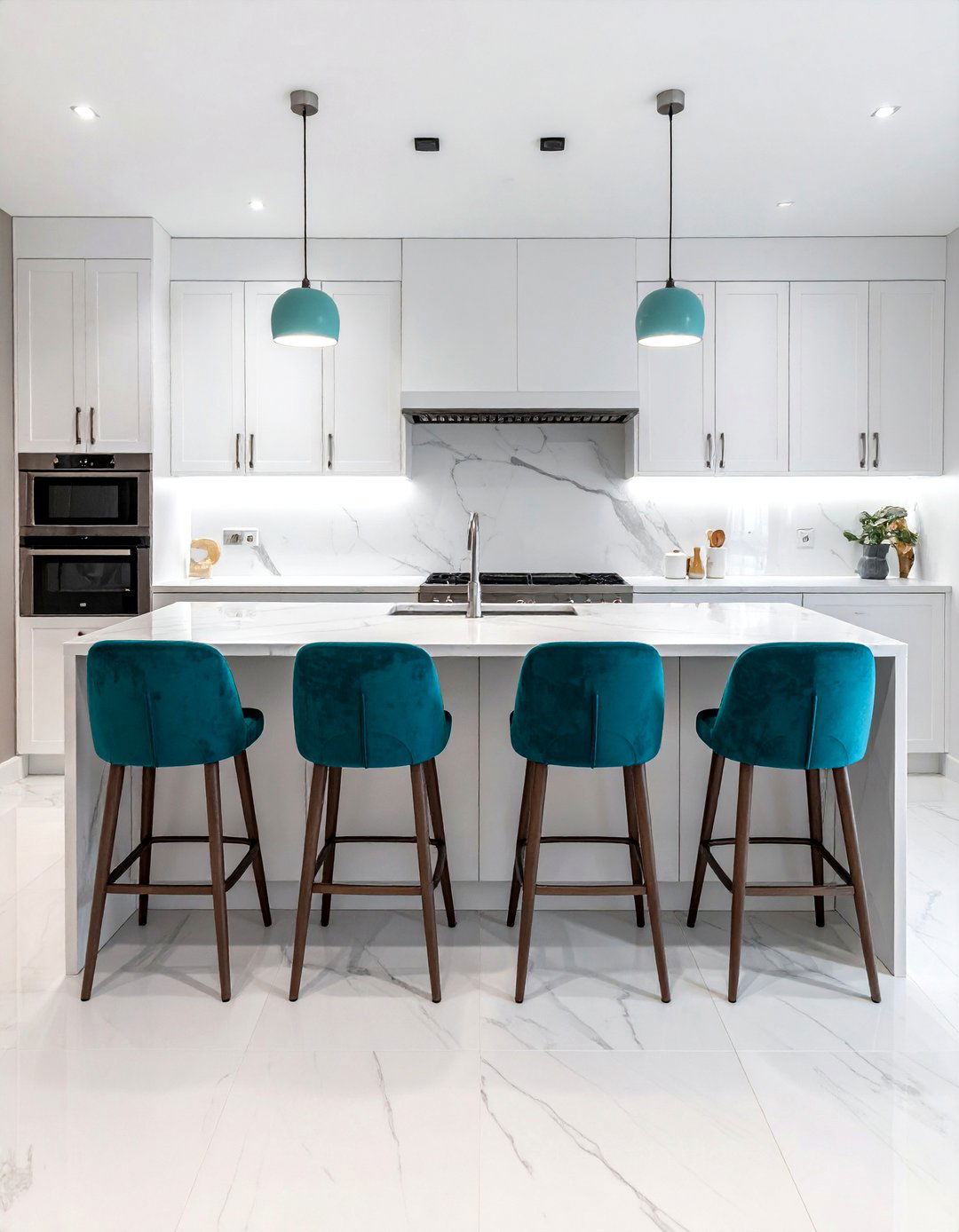 Teal Bar Stools - 30 teal decor ideas
