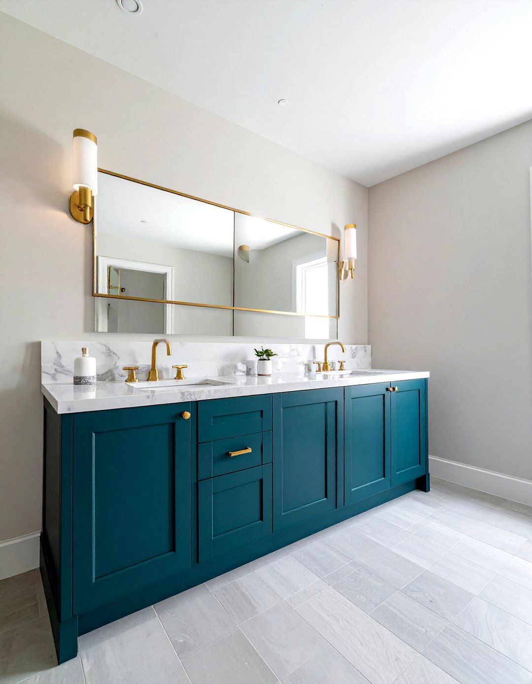 Teal Bathroom Vanity - 30 teal decor ideas